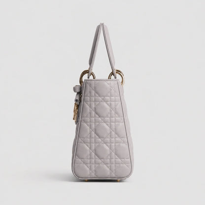 Lady Dior Cannage Lammleder Trianon Grau — Innenansicht | Luren Authentisch