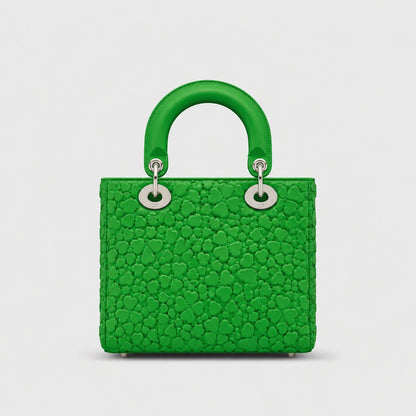 Lady Dior Clover Allover Lammleder Lucky Green — Rückansicht | Luren Authentisch